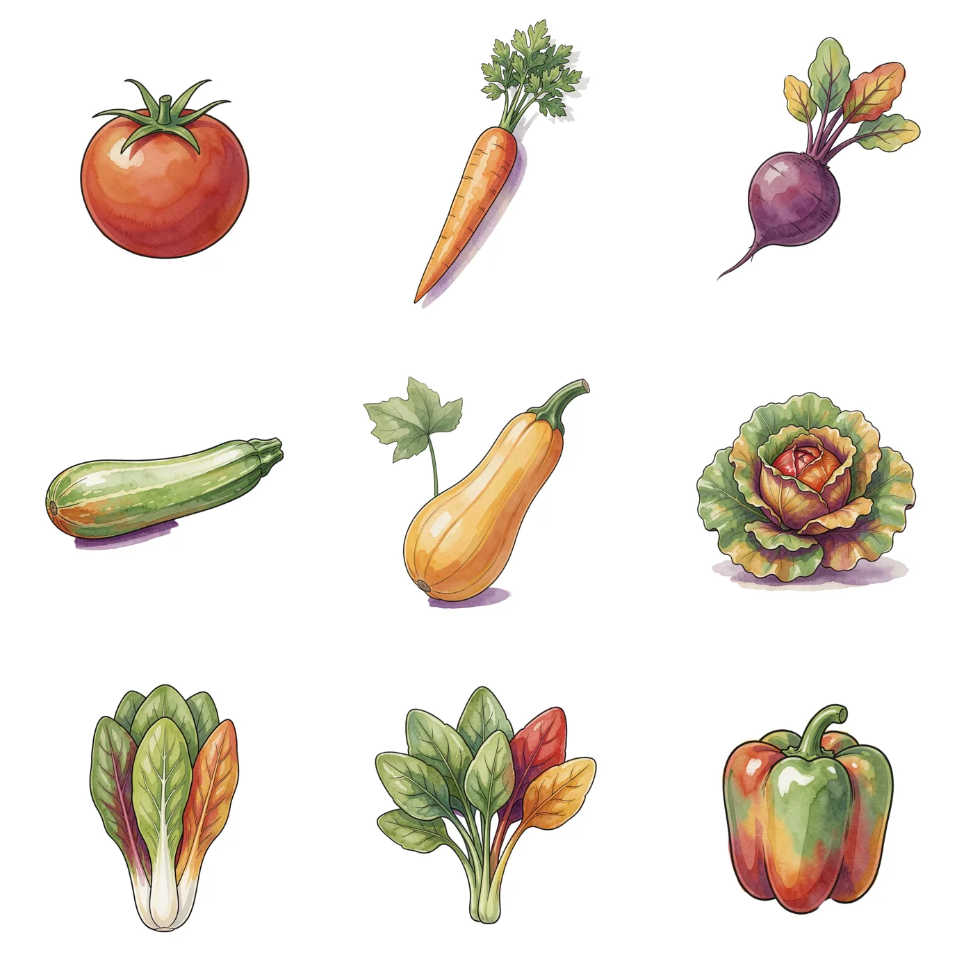 Clipart set — the whole set on one sheet
